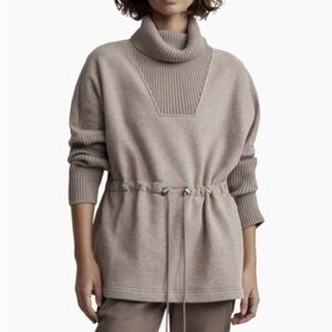 NWT Varley Cavello Longline Sweater in Tan Tama, Small